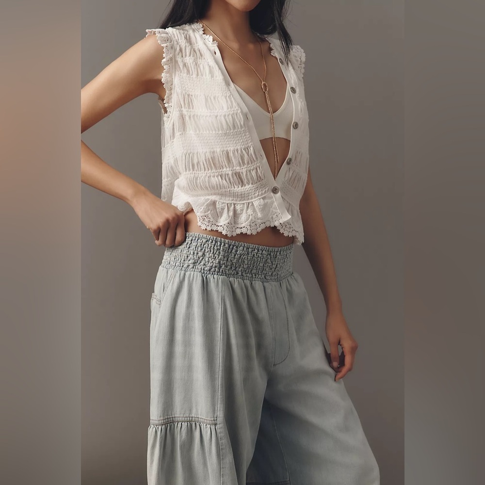Anthropologie Pilcro High-Rise Balloon Pull-On Jeans - Size Medium 🪐 - Picture 4 of 8